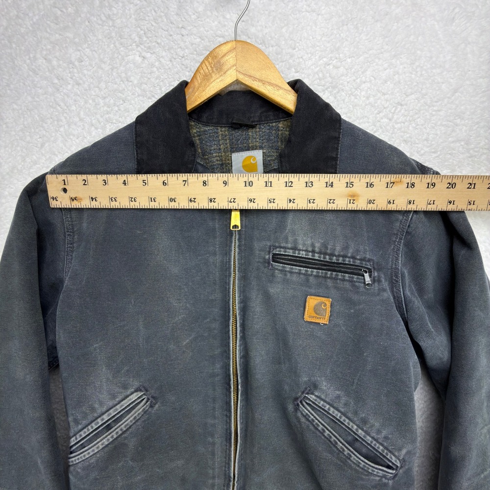 Carhartt Detroit Jacket Blanket Lined Mens Medium J97 PTL Petrol Gray - Picture 8 of 16